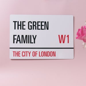 Personalised Metal Street Sign, House Warming Gift, Wedding Gift, Home Decor Valentines Gift