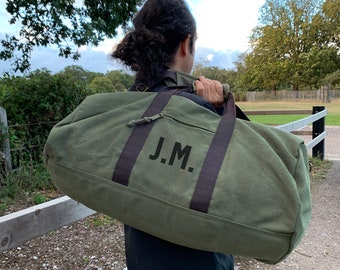 Vintage canvas duffle bag Clearance