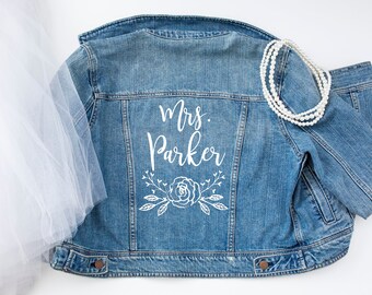 jeans jacket bride