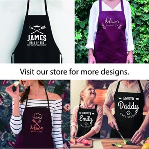 Personalised Gardening Apron, Garden Hobby Apron Gift for Her mom image 8