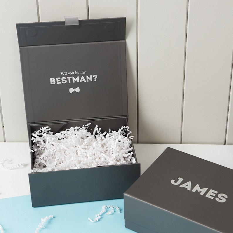 Best Man Proposal Gift Box Groomsman Proposal Gift Box, Personalized Bestman Proposal Gift Box, Groomsman Gift Box image 2