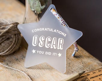 Personalized Graduation Star Keepsake, Congratulations Gift