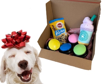 Ultimate Dog Play & Train Set: juguete de peluche interactivo, botones de entrenamiento y deliciosas golosinas, regalo para perros