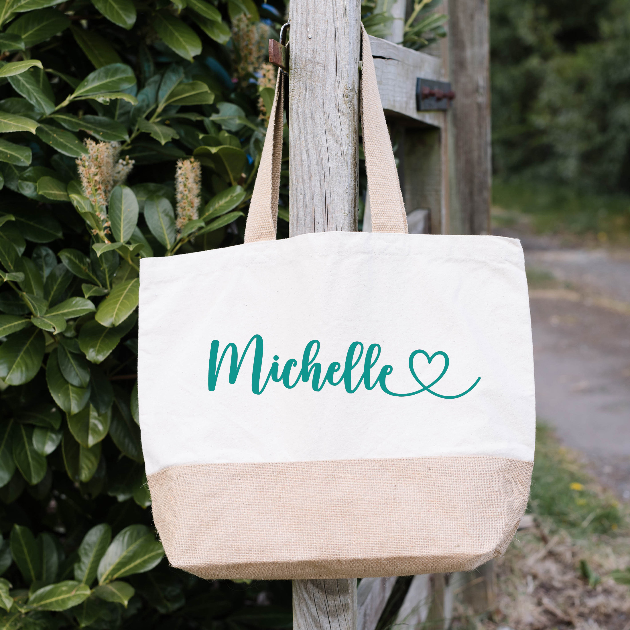 Personalised Large Tote Bag Jute Large Shopping Bag Large Etsy UK