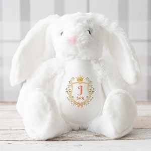 Personalised Soft Toy | New Baby Gift | Baby Shower Gift | Bunny Rabbit Plush | Customised Cuddly Toy