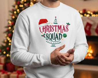 Family Christmas Jumper 2025 - Christmas Squad Matching Xmas Sweatshirts