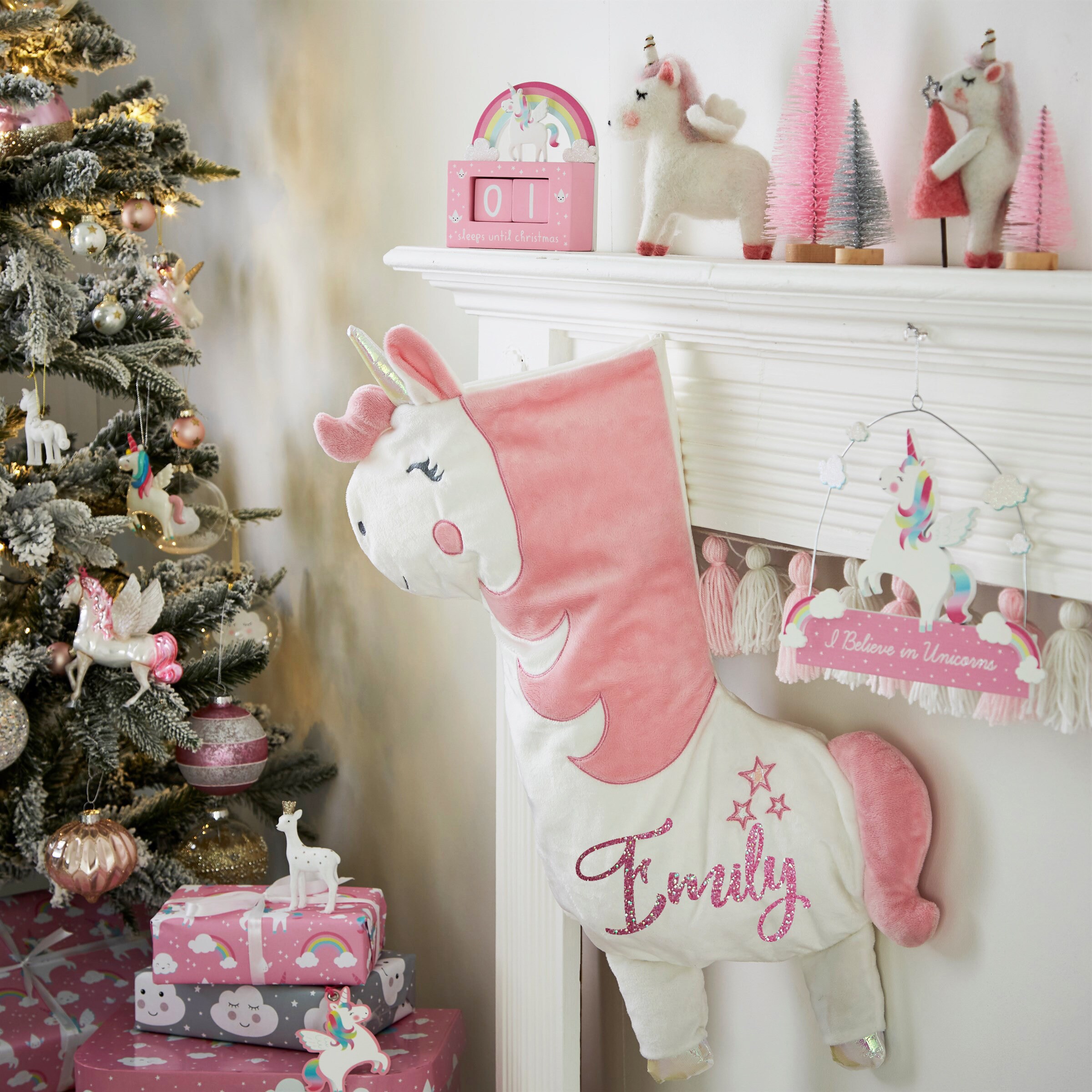 Unicorn Personalised Christmas Stocking Christmas Childrens Stocking …