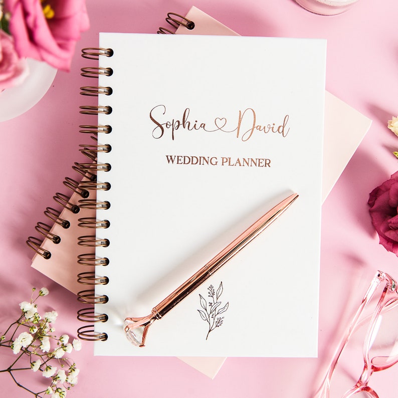 Personalised Hardcover Cover Wedding Planner Notebook Etsy UK