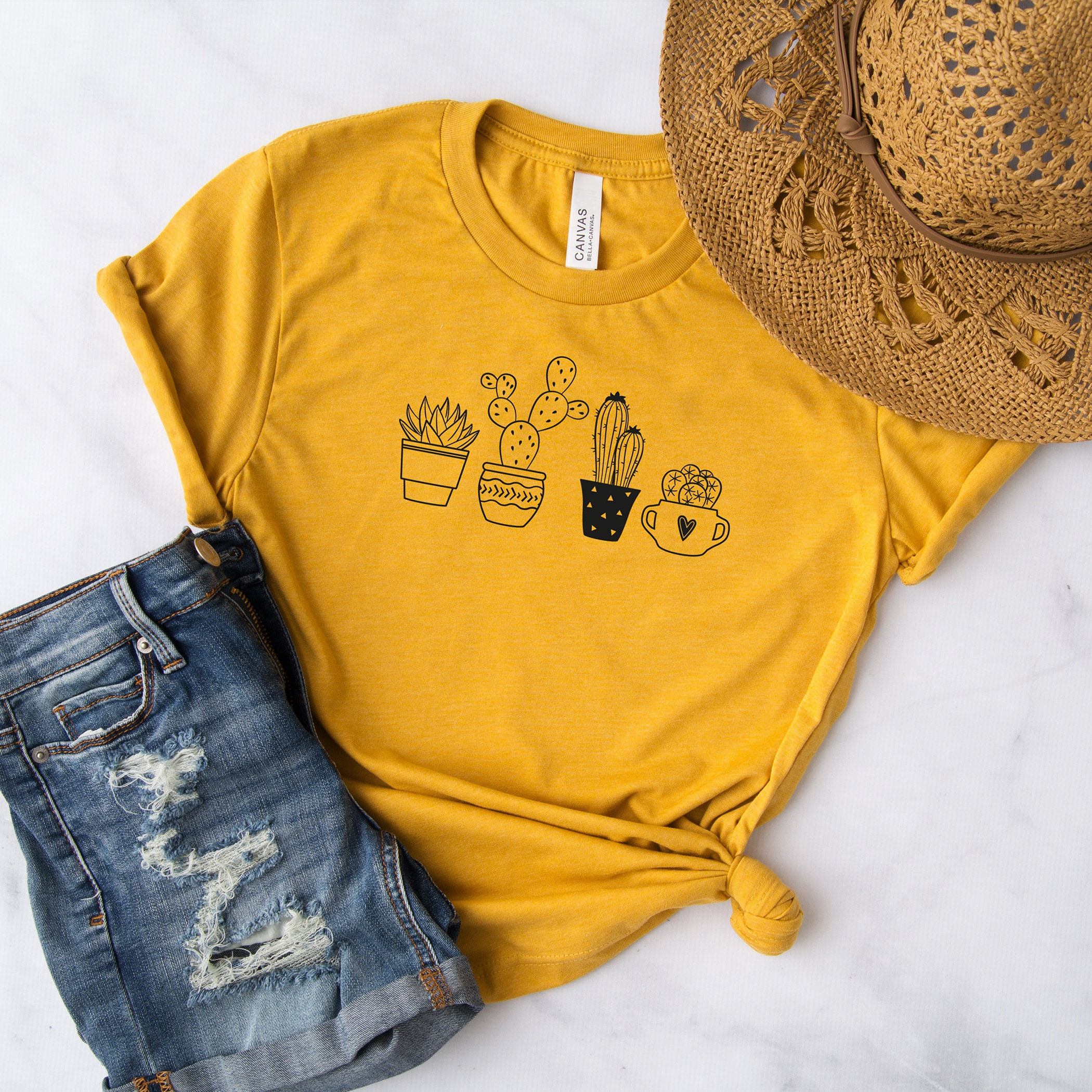 Cactus Plants T- Shirt, Crazy Plant Lady Gift, Cute Cactus Shirt, Not a Hugger, Cactus Tee, Succulent Gift mom