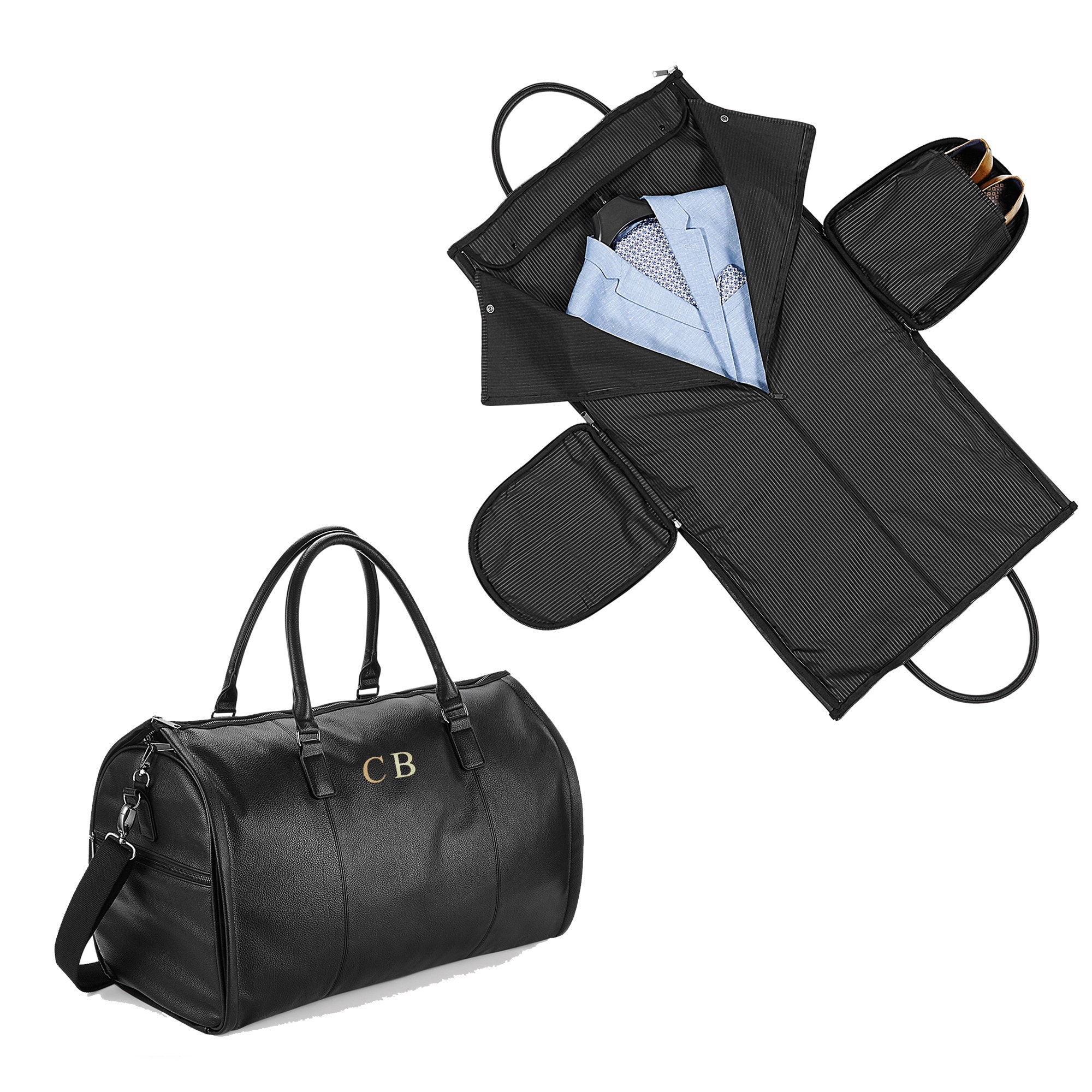 Men's Weekender Travel Bag Suit Bag Personalised Best - Etsy UK