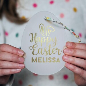 Personalised Easter Decoration, Happy Easter Egg, Easter Gift For Kids, Easter Keepsake, Personalised Easter Gift, Easter Ornament