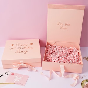 Personalisierte Geburtstag Geschenkbox: Echte Folie Druck, Name Bild 4