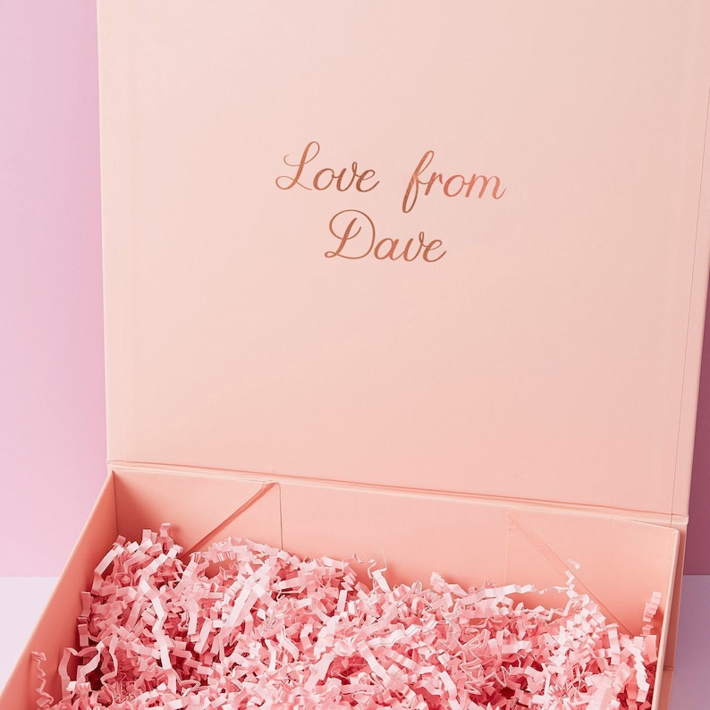 Personalisierte Geburtstag Geschenkbox: Echte Folie Druck, Name Bild 5