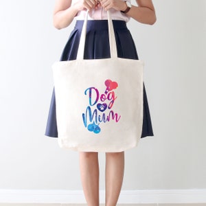 Dog Mum Tote Bag, Mother&#39;s Day gift for Dog Mum for her, Dog Gift