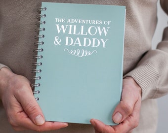 Cadeau de journal pour la fête des pères, aventures avec papa, cahier personnalisé pour papa, journal personnalisé pour grand-père, cadeau de grand-père pour la fête des pères