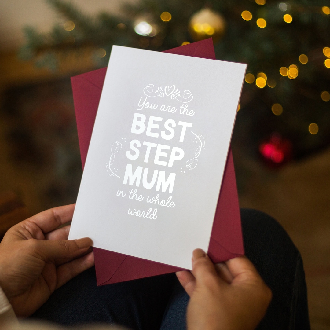Step Mu Personalized Step Mum Card: Foiled Design for Mother's Day - Etsy