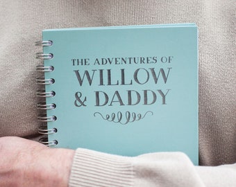 Cadeau de journal pour la fête des pères, aventures avec papa, cahier personnalisé pour papa, journal personnalisé pour grand-père, cadeau de grand-père pour la fête des pères