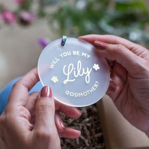 Gepersonaliseerde peettante aandenken - Liberty Ribbon gepersonaliseerd
