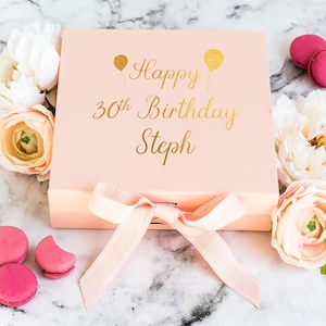 Personalisierte Geburtstag Geschenkbox: Echte Folie Druck, Name Bild 6