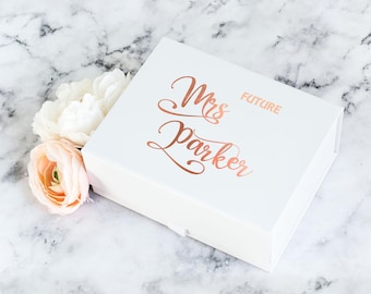 Foil Future Mrs. Gift Box: Personalized Bridal Keepsake