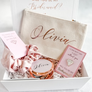 Werden Sie meine Brautjungfer Vorschlag Geschenkbox sein, Luxus gefüllte Brautjungfer Box, personalisierte Brautjungfer Geschenkset, Rose Gold Brautjungfer Vorschlag