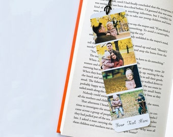 Personalised Photo Bookmark Metal - Unique Booklover Gift, Best Friend & Mum Gift, Custom and Reading Gift