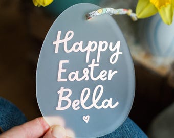 Personalised Easter Egg Decoration: Liberty London Ribbon, Easter Gift Personalized