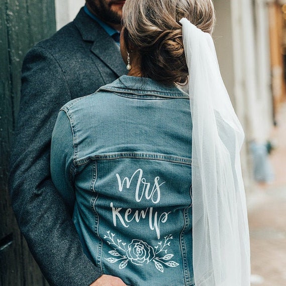 just married jean jacket