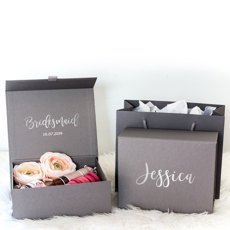 Any Text Personalised Gift Box Personalized Wedding Gift Etsy
