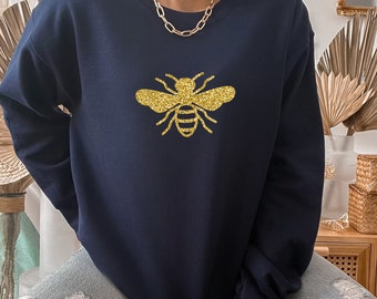 Bee Sweatshirt, Honey Bee Gift Unisex size Loose Fit, Bumble Bee Jumper, Nature Lover Gift for Mother's Day, Gift for her, mum mom