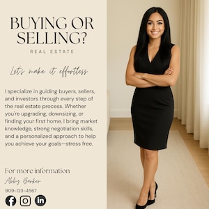 Real Estate Introduction Flyer Canva Template | Realtor Farming Letter | Editable New Agent Welcome | Real Estate Marketing for Agents