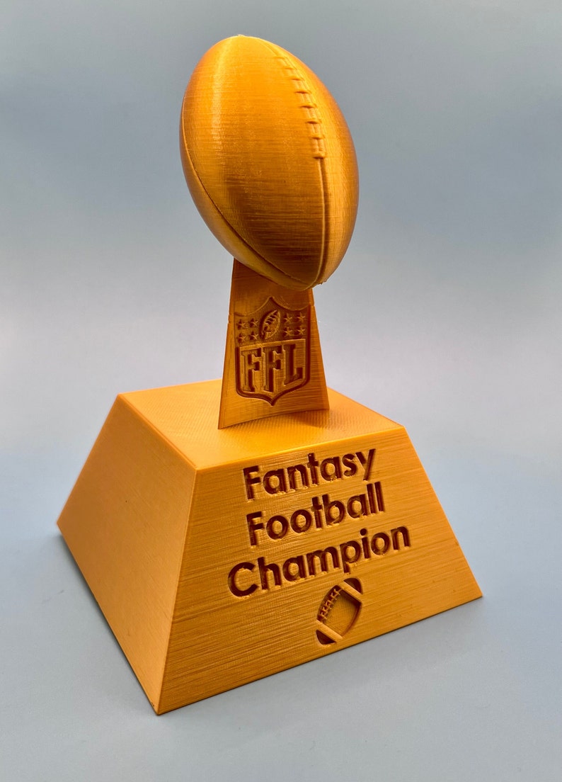 Customizable 3D Printed Fantasy Football Trophy Etsy