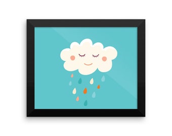 Happy Cloud Framed Poster