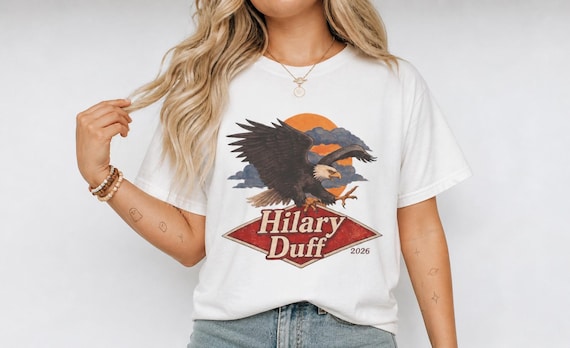 Buy Hilary Duff Eagle Graphic T-shirt (mine) | Fan Vintage Sunset