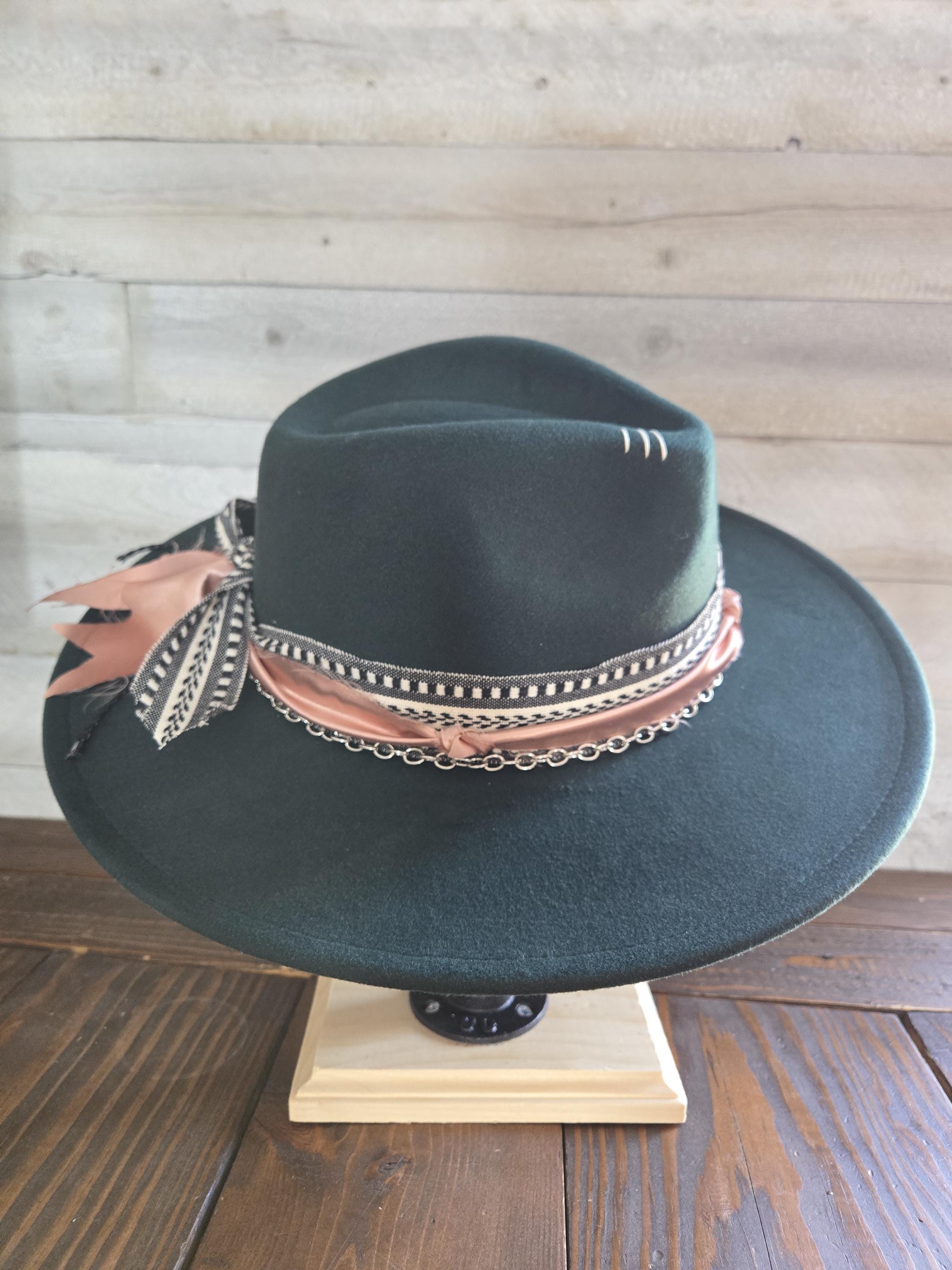 Dusty Rose Fedora - Etsy