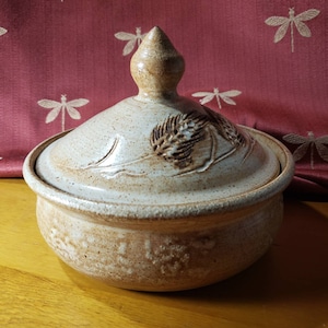 Piatto in gres con tema grano - Ceramica artistica