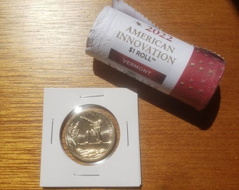 One 2022 Innovation Dollar - Snowboarding - Vermont - One Dollar Coin - D - Denver Mint - Golden Dollar