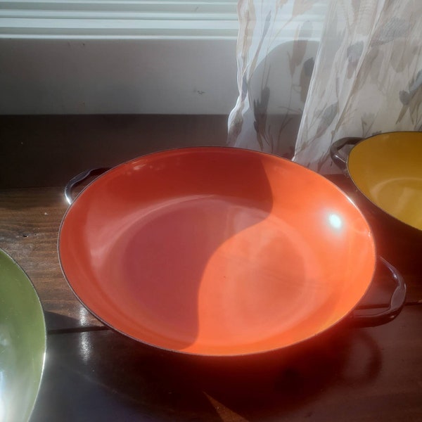 Yellow Enamel Pan Etsy