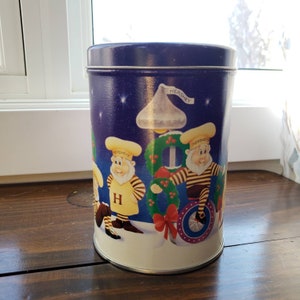 Vintage Hershey Chocolate Tin Holiday Clsssics Series - Canister #5 - Elfs