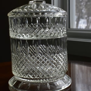 Two Level Stackable Biscuit Canister - Indian Glass Covered Kitchen Canister