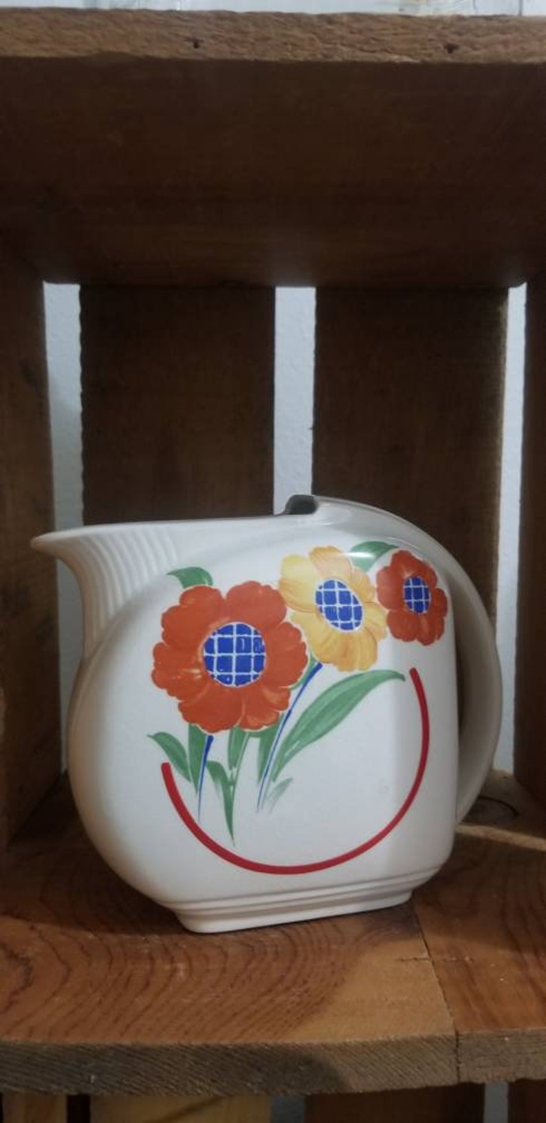 Pottery Guild Hostess Ware Breakfast Juice Pitcher Rare AAA Antique