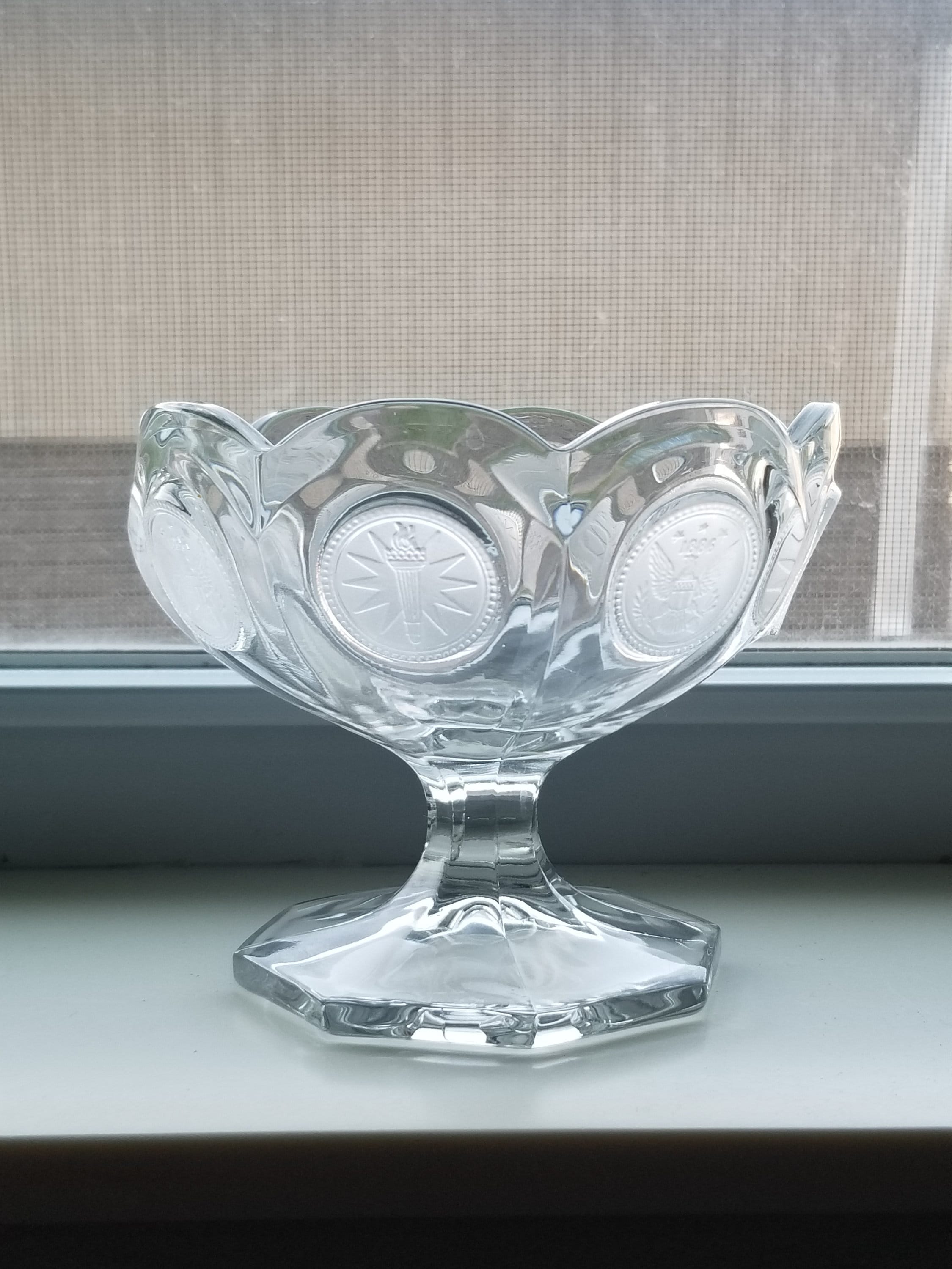 アメリカヴィンテージ Fostoria Glass クリーマー&シュガー Vintage Fostoria Century Pattern Sugar, Creamer (chipped