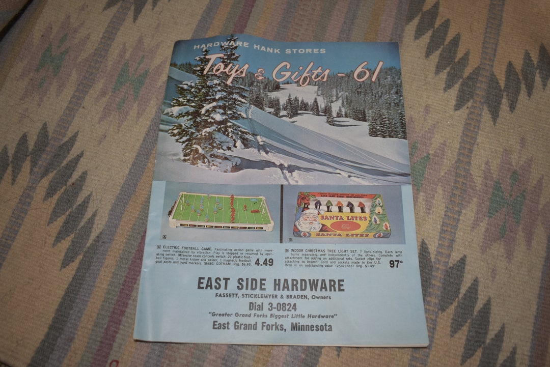 1960s Hardware Hank Store Toys and Gifts Catalog 1961 East Grand Forks