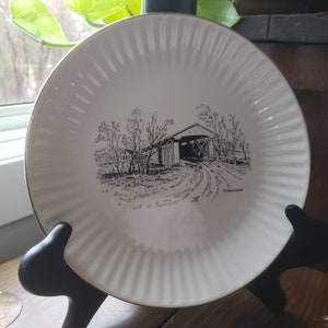 150e verjaardag van de oude overdekte brug - South Manchester Indiana - verzamelobject retro overdekte brug - Midden-Amerikaanse geschiedenis 1800