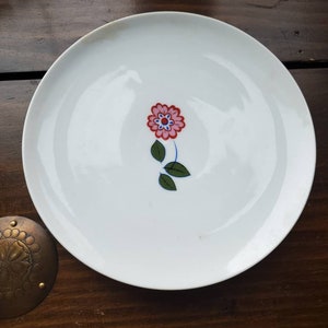 MCM China Plate - Japan - 1976 - MANN - Floral And Heart Bohemian Design