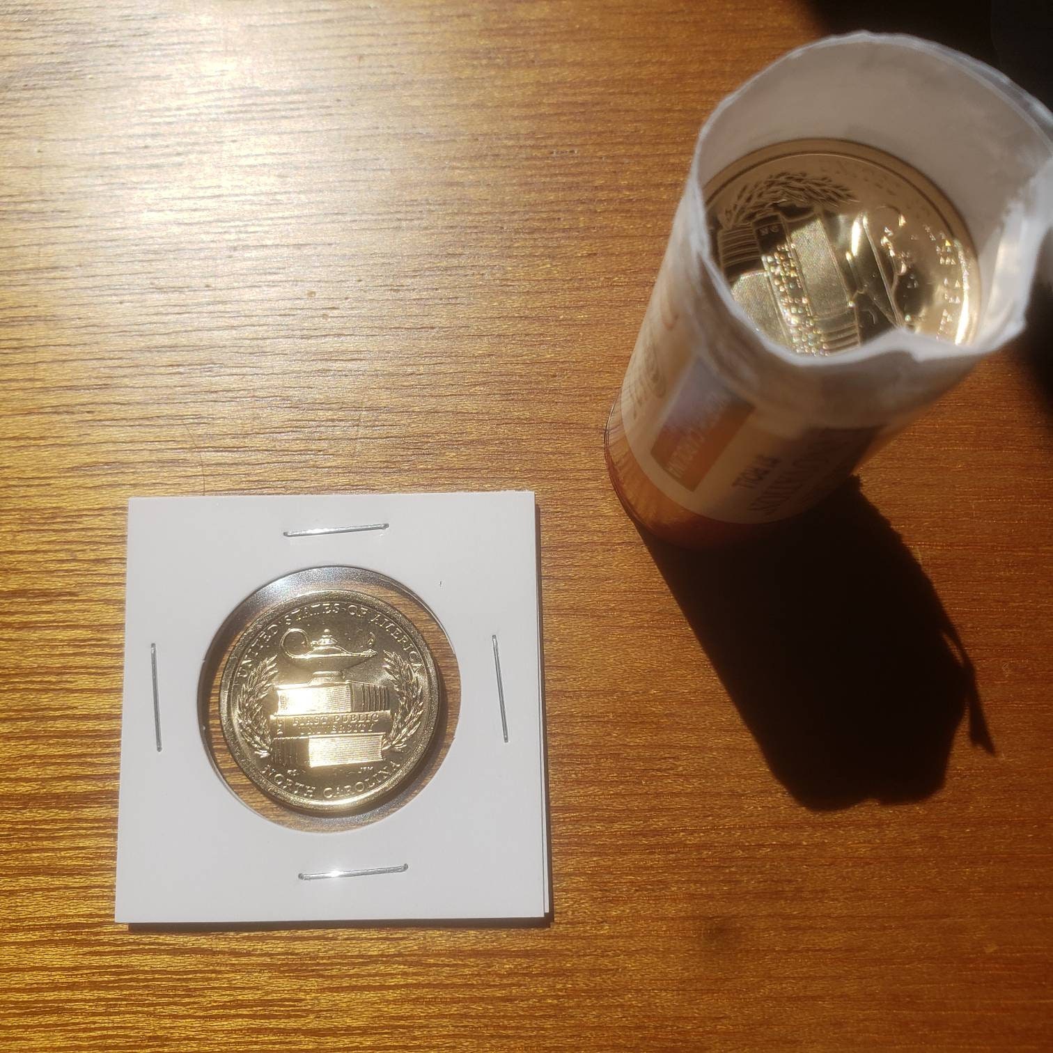 One 2021 Innovation Dollar - First Public University - North Carolina - One Dollar Coin - D - Denver Mint - Golden Dollar