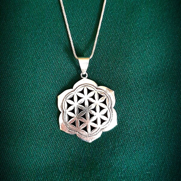 Flower of life pendant, Flower of life necklace,  Sacred geometry, spiritual jewellry, yoga jewellry