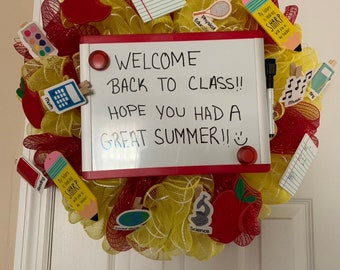 Teacher's Classroom Wreath