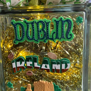 Dublin Ireland glass Block