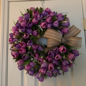 Two Tone Purple Wreath image 2